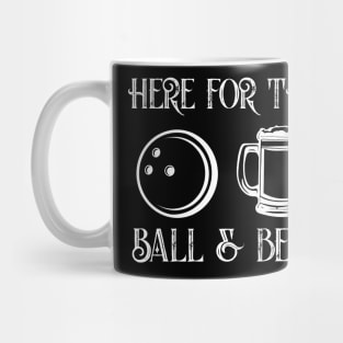 Balls & beer funny bowling alley sport drinking Mug